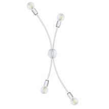 Energy - Deckenleuchte 4 Lichter Weiß Lackierter Rahmen 97x19xh32 Cm