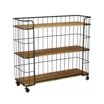 Estantería Con Ruedas Estilo Industrial Alban