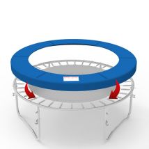 Galactica 6ft Outdoor Round Trampoline Replacement Pad Spring Cover Safety Padding Blue