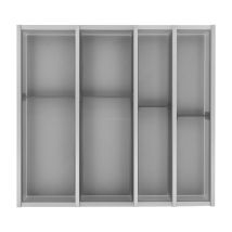 Besteckkasten Für Schubladen Set Cuisio Kb 500mm - Besteckorganizer Passend Zu Merivobox, Kunststoff/aluminium Graphit - Ninka