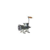 Picadora de carne manual Reber – Cuerpo de fundición – Manivela con cierre de seguridad – Hélix de paso variable – Cuchillo y placa de 4,5 mm