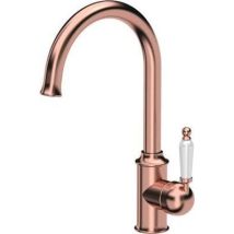 Robinet de cuisine QUADRO – Mitigeur en acier inoxydable finition cuivre – Hauteur sous bec, Finition métal, Forme du bec, Caractéristique bec, 
