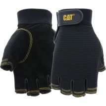 Cat Fingerlose Handschuhe Aus Leder Schwarz Xl