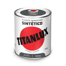 Titanlux - Mittelgrauer Glänzender Einschichtiger Synthetischer Lack 750 Ml