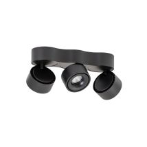 Arcchio Lámpara De Techo Led 'rotari' En Negro Aluminio