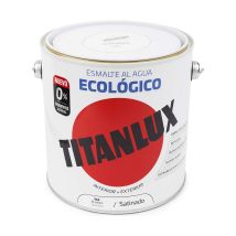 Smalto Ecologico All'acqua Bianco Satinato 2,5l Titan Lux 01t056625