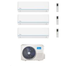 Midea Climatizzatore Trial Split Serie Evolution 9+12+18 Con M5oe-42hfn8-q Inverter R 32 Wi-fi Classe A++