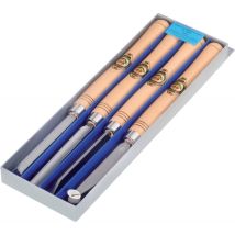 Juego de cuchillos de carpintería 4 unidades Nr.1694 – Cincel plano #1609 – Cincel hueco 16 mm – Cincel hueco 20 mm – Cincel de desvío 20 mm