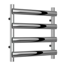 Reina - Deno Designer Heated Towel Rail 496mm H X 500mm W Polished Stainless Steel