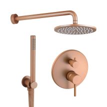 Duschset Mit Mechanischem 2-wege-mischer, Rundes Modell In Metallic-rosa Pollini Jessy Color G477355255a3 Metallic-rosa
