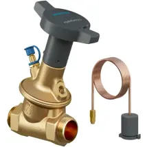 Oventrop Valvola Di Regolazione Della Pressione Differenziale Hydrocontrol D Con Filetto Esterno Pn 16 Dn 50, G 2 3/8, Valore Nominale 50-300 Mbar, 