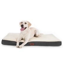 Gncpets - Cama Perro Ortopedica Gris Y Blanco Colchon Lavable Con Espuma 51x76x76 Cm Cama Ortopedica Para Perros Con Espuma De Caja De Huevo Para 