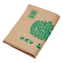 Bolsas de basura de papel – Paquete de 10 – 100 litros – Beige – Autoportante – Resellable