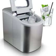 Mspoint - Ms-point Eiswürfelmaschine Eiswürfelbereiter Eiswürfel Ice Maker Eis Maschine In Silber