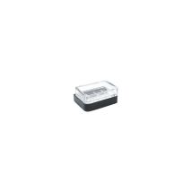 Porta Jabón Modelo 25 Negro 12,5 x 5 x 10,2 cm – Acero pintado – Fijación doble cara o tornillos – Incluye 2 tornillos y 2 tacos