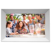 Denver Electronics Digitaler Fotorahmen PFF-1063 – 10,1" Full-HD-IPS-Touchscreen – 16 GB Speicher – WLAN – Weiß