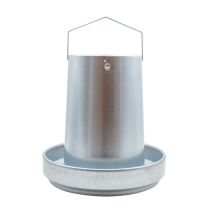 Finca Casarejo - Tolva Chapa Galvanizada - Comedero Para Aves De Corral - Con Asa Para Colgar - 20 Kg