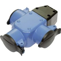 As Schwabe 60057 3fach-kupplung Gummi 230 V Blau Ip44