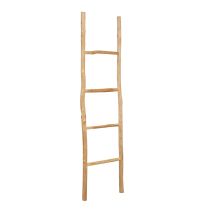 Biscottini - Toallero Escalera De Madera Baño Moderno Suelo De Pared A Pared Escalera Decorativa Toallero Portaobjetos Librería