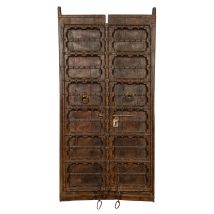 Biscottini - Porta Portone In Legno Massello E Ferro Da Interno O Da Esterno Vecchia E Antica Medievale Scorrevole