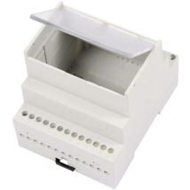 Mr4/a Fa Tr Ral7035 Abs Hutschienen-gehäuse Mit Transparentem Klappdeckel 70 X 90 X 68 Abs - Weltron