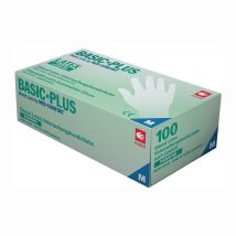 Einw.-handsch.basic Plus Gr.m Hellbeige Latex En 455 Psa I 100 St./box Ampri