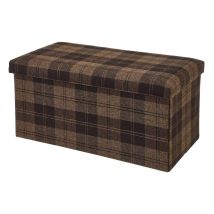 Faltbarer Kofferraum-Puff – MDF – 76 x 38 x 38 cm – Praktische Sitzgelegenheit für zusätzlichen Stauraum