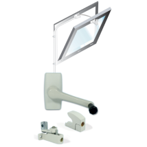 Souchier - Windy 305 Schwarz Kurbel-spiegel-spiegel-kit Für Innenklappenrahmen L.3,05 M – 26801