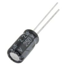 Condensatore Elettrolitico 2,2uf 250v 105° 6x11mm 2,2mf250v105
