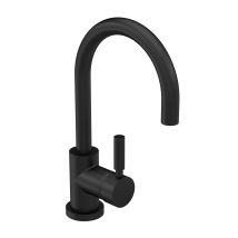 Hudson Reed - Tec Single Lever Side Action Mono Basin Mixer Tap With Waste - Matt Black