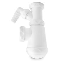 Artic – Ausziehbarer Siphon für Waschmaschinen und Geschirrspüler – Hochwertiges PVC – 1 1/2"" Seitengewinde – Einfache Installation