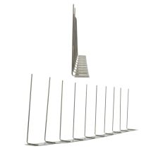 5 Meter (10 X 0,5m) Taubenspikes 1-reihig Auf V2a-titan - Hochwertige Lösung Für Vogelabwehr Taubenabwehr Edelstahl Spikes