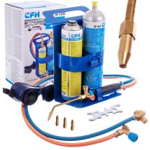 FIX 3100 Autogen-Propan-Schweißbrenner – Tragbares Schweiß- und Lötset – Flammentemperatur bis 3100 °C – 360° regulierbare Flamme – CFH 52500