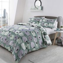 Fusion - Dotty Sheep Set Copripiumino Con Pecore A Pois, Facile Da Pulire, Policotone, Uovo Di Anatra, Doppio