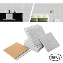 18 Habitaciones Paneles Acústicos, Absorbentes Acústicos Insonorización Con Azulejos De Alta Densidad
