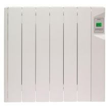 Radiateur Mural À Fluide Thermique - 900 W - Electronique - Aff.lcd - Fil Pilote 6 Ordres- Nf - Ducasa