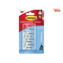 Command – Clear Wire Hooks Value Pack – 9 Durable Hooks for Home or Office Storage