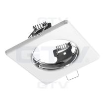 Lámpara Gtv Parma Ip20 Ángulo Ajustable Acero Blanco