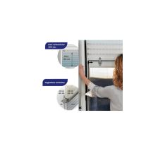 Mosquitera Para Persianas 100×160 Cm Blanca – Malla Plisada, Caja Compatible Con Guías De 14-20 Mm – Stop Inset