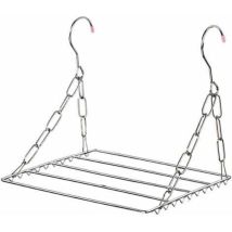 Balcony Folding Shoe Drying Rack Clothes Dryer Stainless Steel Laundry Underwear(silver)
