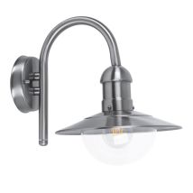 Applique LDARC E27 in acciaio inox e plastica – IP44 – lampada da parete per esterni – 60W max
