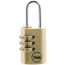 Azbe - Y150 22mm Brass Combination Padlock Yaly15022