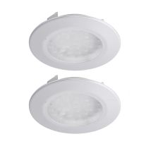 Set Di 2 Lampade Da Incasso A Led Per Ambienti Di Lavoro Illuminazione Per Interni Plafoniere In Titanio Faretti Da Parete Brilliant G00762 / 11