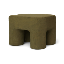 [gebraucht] B-ware Ferm Living Podo Hocker Sitzhocker Dekohocker Sitz Hocker Baumwolle Pappe Khaki