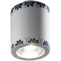 Ferroluce Deckenleuchte Keramik – Minimalistisch – 12 cm hoch – 8,5 cm Durchmesser – 1 Glühbirne max 42W E14 R50 – IP20