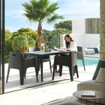 Shaf - Sillon Resina Master Antracita 67 X 60 X 82 Cm - 55244