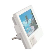 Lámpara Led Enchufable De 0,4 W Con Interruptor Simpson Ideus 02554