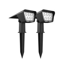 Curtis LED Solar Spots 2er Set – 200 Lumen – Höhe 31,5 cm – Durchmesser 16,4 cm – IP55 Spritzwasserschutz – Gartenbeleuchtung