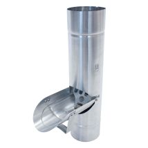 Clapet De Tuyau D'Eau De Pluie Avec Tamis, Protection Contre Les Feuilles Par Tamis, Montage Simple, Zinc-titane - 120mm, Argent - Zambelli