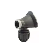 Ezfitt - Racor Acodado Para Tubo De Polietileno Hembra 15x21 (1/2') De 20 Mm De Diámetro.